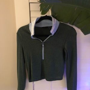 urban outfitters half zip light sweatshirt